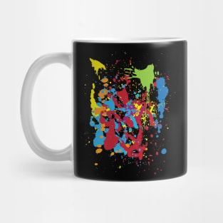 Splash Painting Print Pretty Abstract Splatter Colors Mug